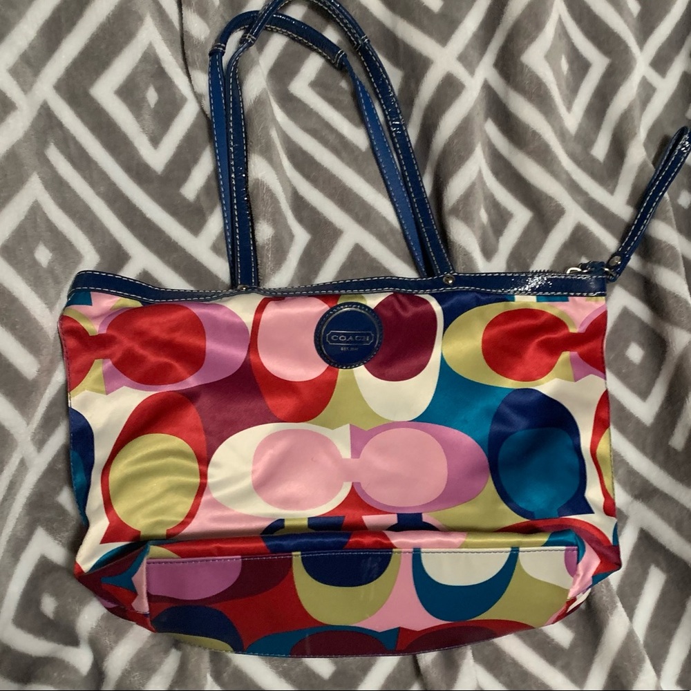 Coach multicolor purse